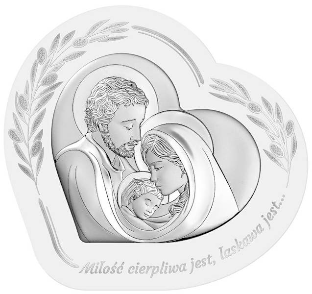Obrazek Srerbrny Święta Rodzina 16x15 PROMOCJA