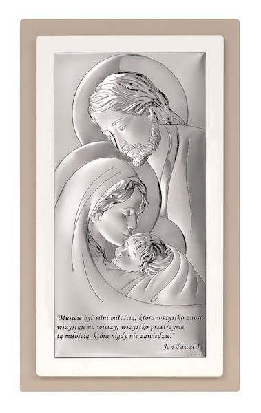 Obrazek Srebrny Święta Rodzina 24x42