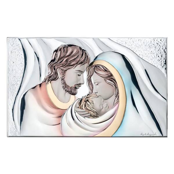 Obraz Srebrny Święta Rodzina Kolor 55x36