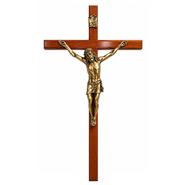 Krzyż wiszący drewniany 45 cm