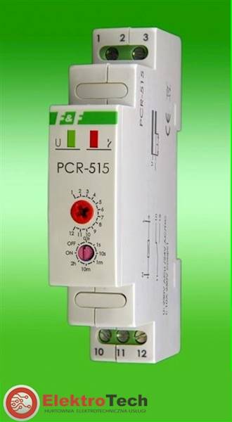 F&F PRZEKAŹNIK CZASOWY PCR-515 DUO 230V 24V AC/DC