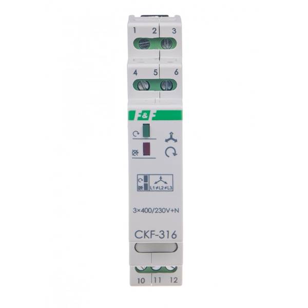F&F CZUJNIK KOLEJNOŚCI/ZANIKU FAZ DIN 10A CKF-316