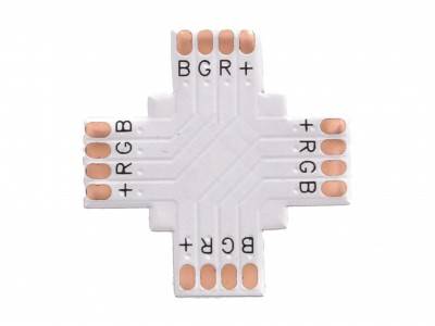 PRESCOT ZŁĄCZKA TAŚMY LED PCB 10mm RGB X
