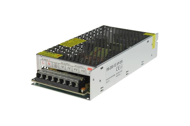 ZASILACZ DO LED siatkowy 12V 200W