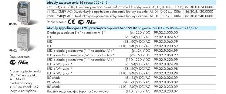 FINDER MOD LED +DIODA +A1 99.02.9.024.99 6-24VDC