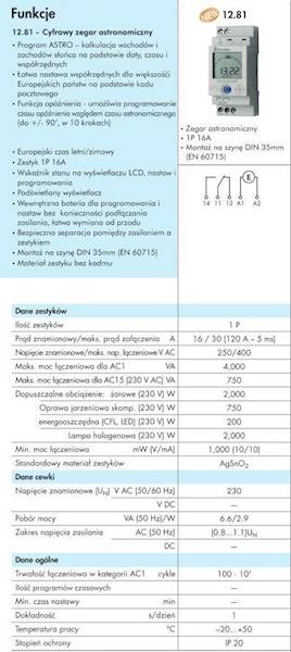 FINDER ZEGAR ASTRONOMICZNY 12.81.8.230.0000