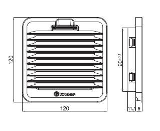 FINDER FILTR WYLOTOWY 7F.02.0.000.1000  92x 92mm