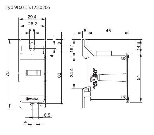 FINDER BLOK ROZDZIELCZY 9D.01.5.125.0206 125A