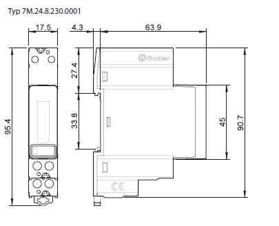 FINDER LICZNIK ENERGII 7M.24.8.230.0001 1F 40A
