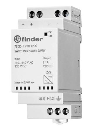 FINDER ZASILACZ DIN 12V  25W 78.25.1.230.1200