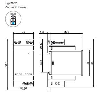 FINDER ZASILACZ DIN 24V  25W 78.25.1.230.2400
