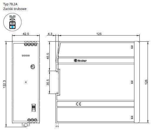 FINDER ZASILACZ DIN 24V 240W 78.2A.1.230.2402