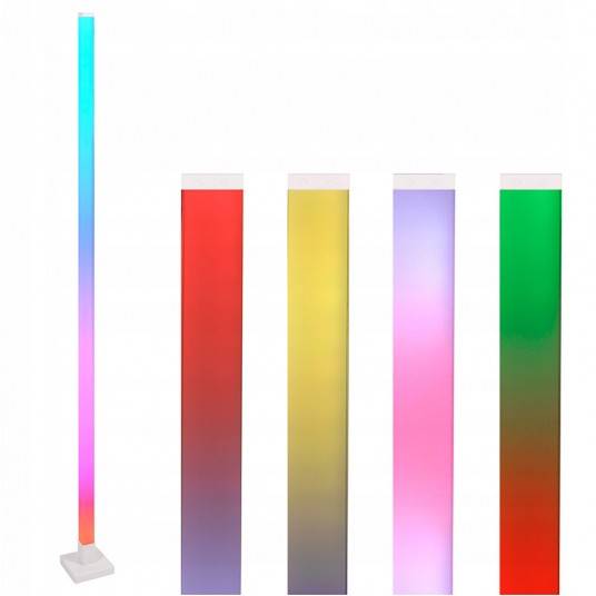 ECOLIGHT LAMPA STOJĄCA RGB MUZYCZNA TUYA BIAŁA