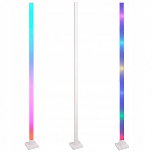 ECOLIGHT LAMPA STOJĄCA RGB MUZYCZNA TUYA BIAŁA