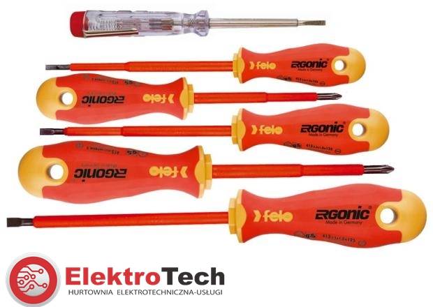 FELO ZESTAW WKRĘT. ERGONIC VDE 5szt. +PRÓBNIK