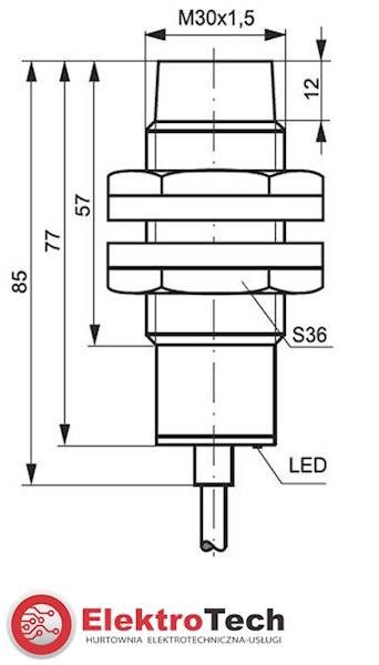 SELS CZUJNIK INDUKCYJNY PCID16ZPKWM3079M1 10-30VDC