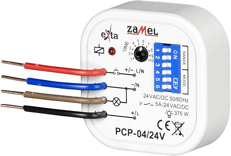 ZAMEL PRZEKAŹNIK CZASOWY PCP-04 24V AC/DC 5A