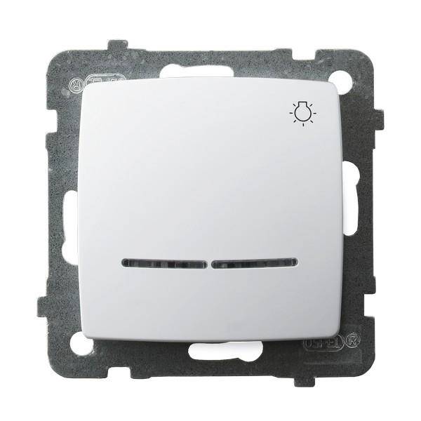 KARO BIAŁY ŁĄCZNIK ŚWIATŁO PODŚW. ŁP-5SS/M/00