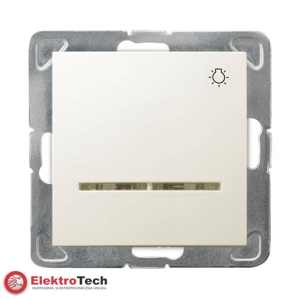 IMPRESJA ECRU ŁĄCZNIK ŚWIATŁO PODŚW. ŁP-5YS/M/27