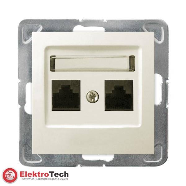 IMPRESJA ECRU GN. RJ45 PODW.  GPK-2Y/K/M/27