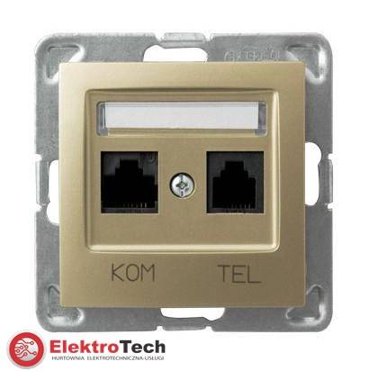 IMPRESJA ZŁOTY GN. RJ45+RJ11 GPKT-Y/K/M/28