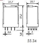 FINDER PRZEKAŹNIK 55.34.9.220.0040 4P 7A 220VDC