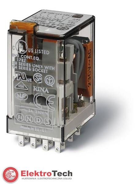 FINDER PRZEKAŹNIK 55.34.9.220.0040 4P 7A 220VDC