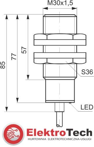 SELS CZUJNIK INDUKCYJNY PCID10RP 10-30VDC