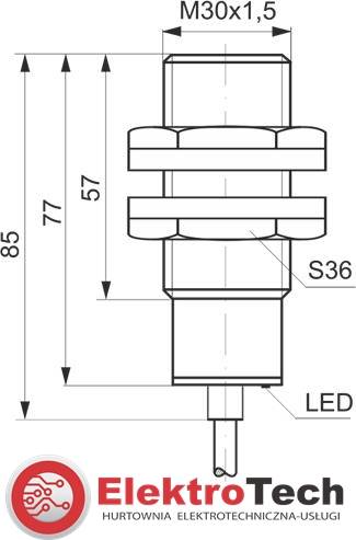SELS CZUJNIK INDUKCYJNY PCID10ZP 10-30VDC 