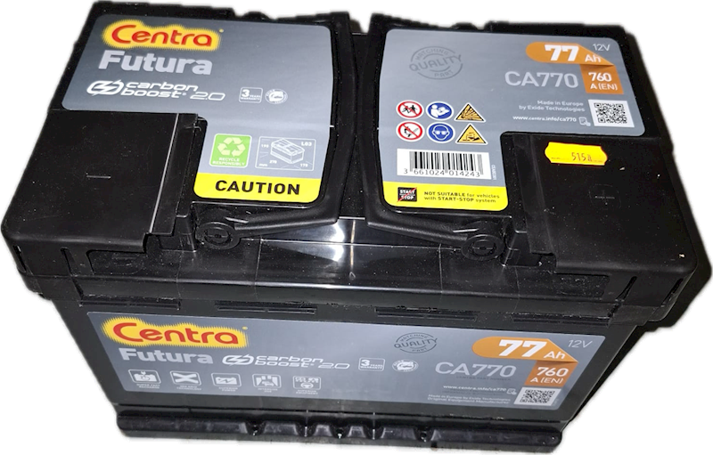 Akumulator Centra Futura CA770 77Ah/760A
