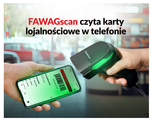 FAWAGscan czyta karty lojalnościowe w telefonie