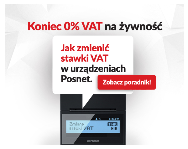 Jak zmienić stawki VAT w urządzeniach Posnet
