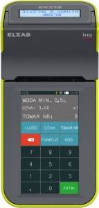 KASA FISKALNA ELZAB K10 POPIELATO/ZIELONY ONLINE BT/WIFI/EX