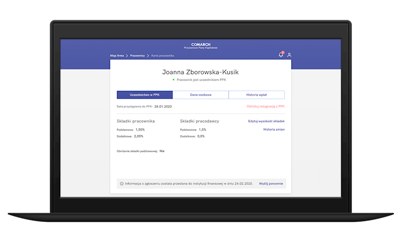 Comarch ERP Optima PPK Standard Plus - do 100 pracowników Wersja Online