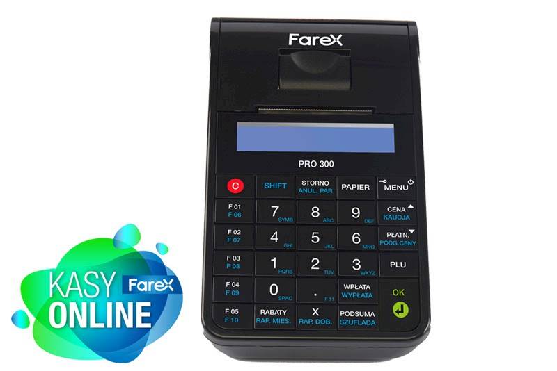 KASA FISKALNA ONLINE FAREX PRO 300 LAN/WIFI CZARNA