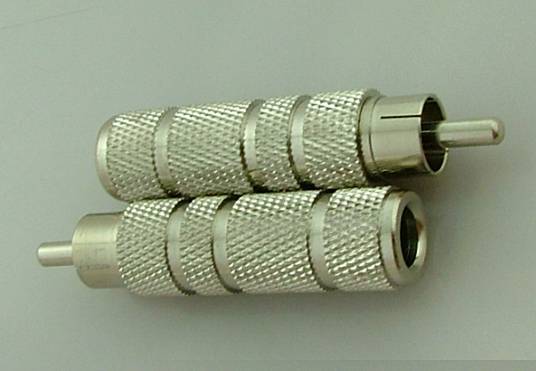 ADAPTER GN6,3/WT.RCA METAL 3833