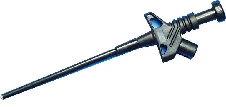 CHWYTAK ELAST. GNIAZDO 4MM H109-BK 5A, CZARNY