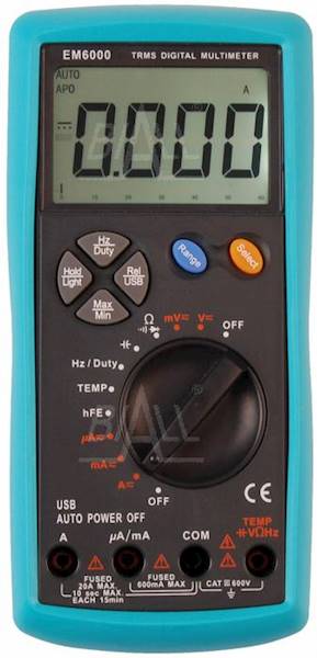 MIERNIK EM6000 12 FUNKCJI,TRMS,USB