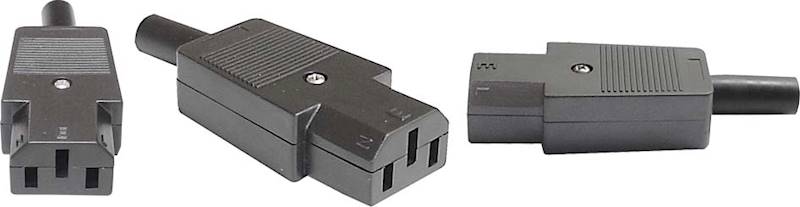 Wtyk AC IEC żeński na kabel 