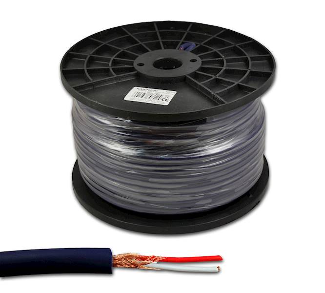 KABEL MIKROFONOWY STEREO 6MM NIEBIESKI