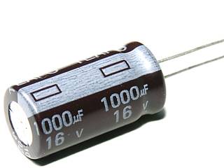KONDENSATOR EL.1000uF/16V
