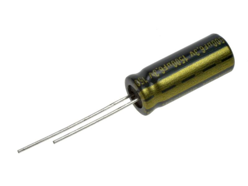 KONDENSATOR EL.1500uF/6,3V