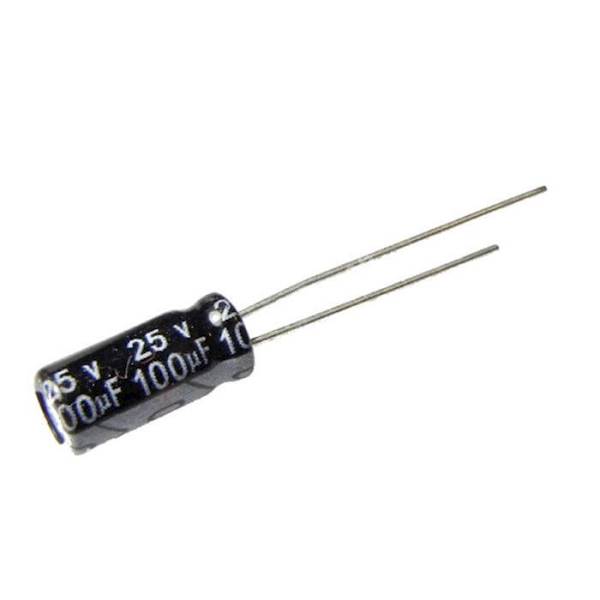 KONDENSATOR EL.100uF/25V