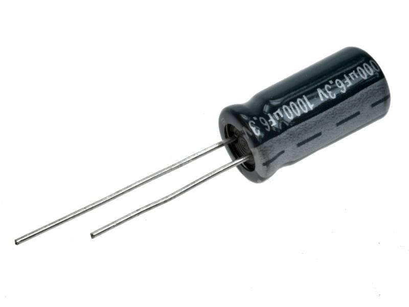 KONDENSATOR EL.1000uF/6,3V