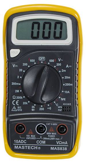 MIERNIK MAS838 MASTECH 0912