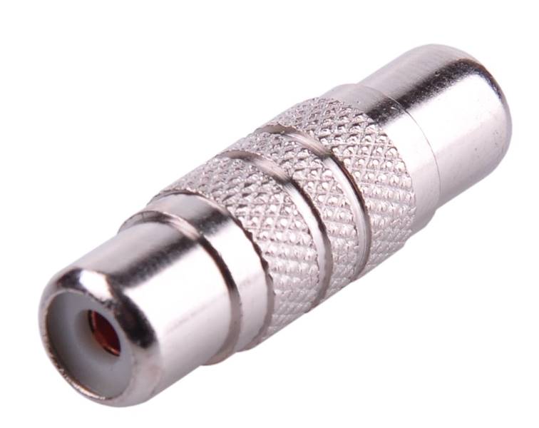 ŁĄCZNIK RCA METAL NIKIEL 2239