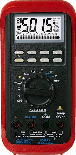 MIERNIK BM815a/s Mutimetr z RS232 i pom. temp.