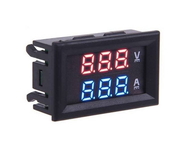 PANELOWY WOLTOMIERZ AMPEROMIERZ 10A RED/BLUE