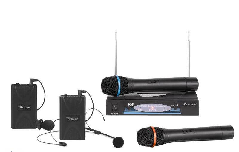 MIKROFON 2-KANAŁOWY VHF ZESTAW PREMIUM