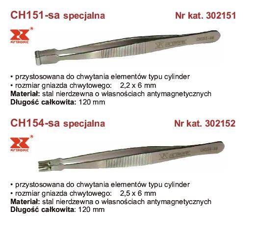 PINCETA CH154-SA KSZTAŁTOWA XYTRONIC